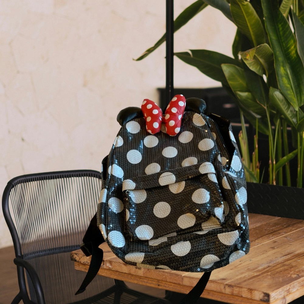 Minnie Mouse Sequin Backpack, Like new! Super cute for summer